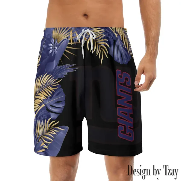 New York Giants Casual Men's Drawstring Shorts Trending 2025 BGSHORT340