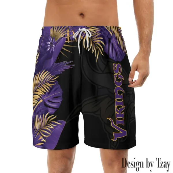 Minnesota Vikings Casual Men's Drawstring Shorts Trending 2025 BGSHORT337