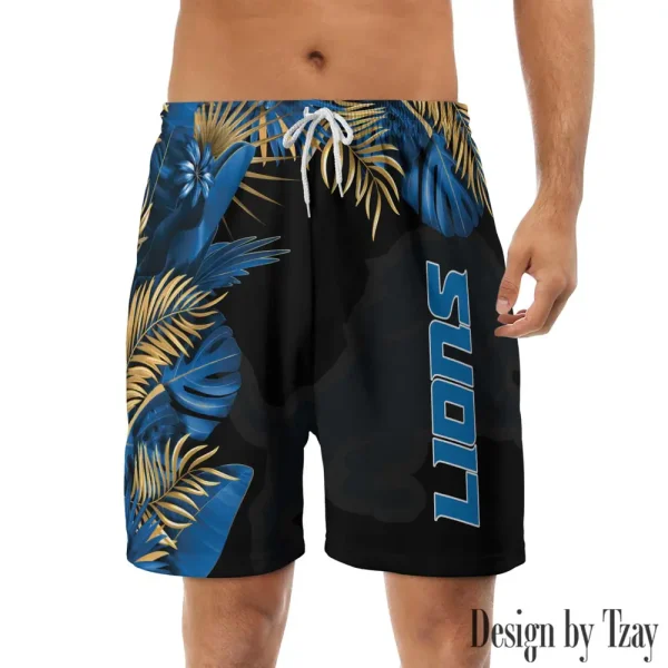 Detroit Lions Casual Men's Drawstring Shorts Trending 2025 BGSHORT327