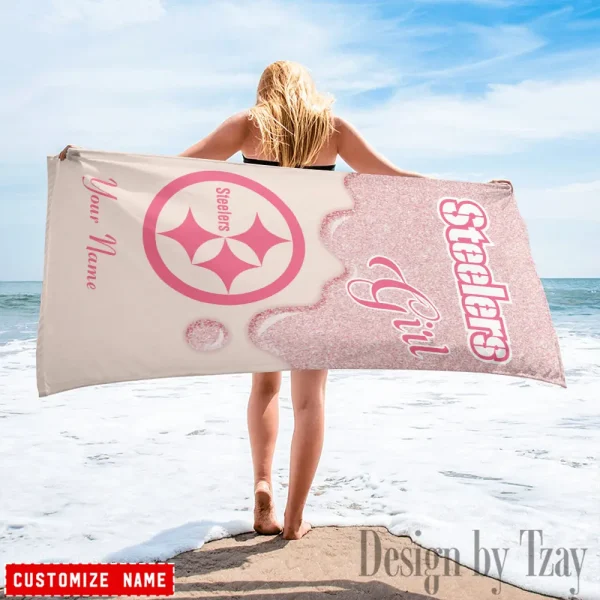 Pittsburgh Steelers NFL Beach Towels New 2025 AZBTOWEL520 - Image 2