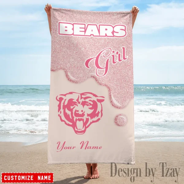 Chicago Bears NFL Beach Towels New 2025 AZBTOWEL523 - Image 3