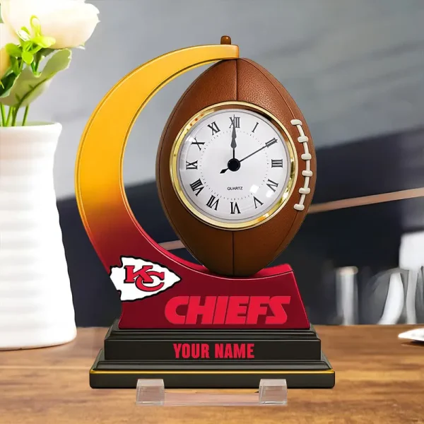 Kansas City Chiefs New Acrylic Clock Plaque For Home SPTACP025