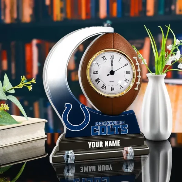 Indianapolis Colts New Acrylic Clock Plaque For Home SPTACP026 - Image 2