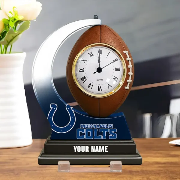 Indianapolis Colts New Acrylic Clock Plaque For Home SPTACP026