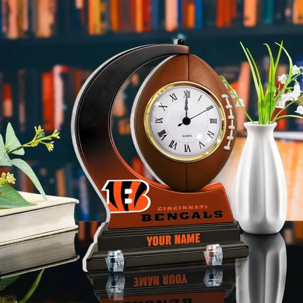Cincinnati Bengals New Acrylic Clock Plaque For Home SPTACP028 - Image 3