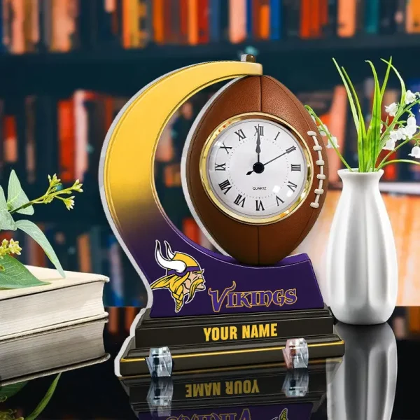 Minnesota Vikings New Acrylic Clock Plaque For Home SPTACP029 - Image 2