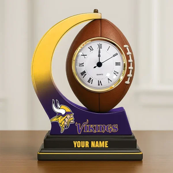 Minnesota Vikings New Acrylic Clock Plaque For Home SPTACP029 - Image 3