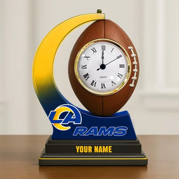 Los Angeles Rams New Acrylic Clock Plaque For Home SPTACP031 - Image 2