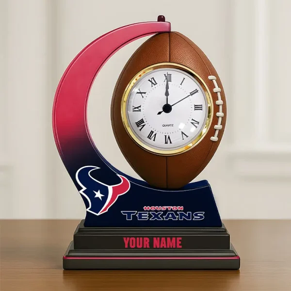 Houston Texans New Acrylic Clock Plaque For Home SPTACP040 - Image 2