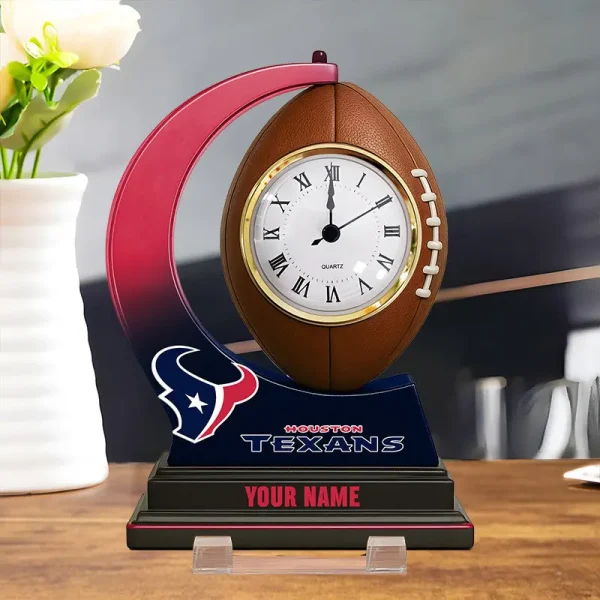 Houston Texans New Acrylic Clock Plaque For Home SPTACP040