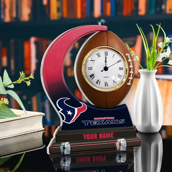 Houston Texans New Acrylic Clock Plaque For Home SPTACP040 - Image 3