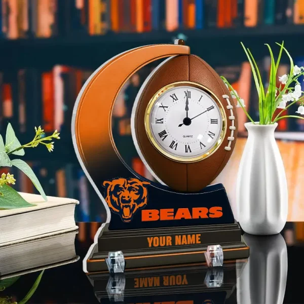 Chicago Bears New Acrylic Clock Plaque For Home SPTACP042 - Image 2