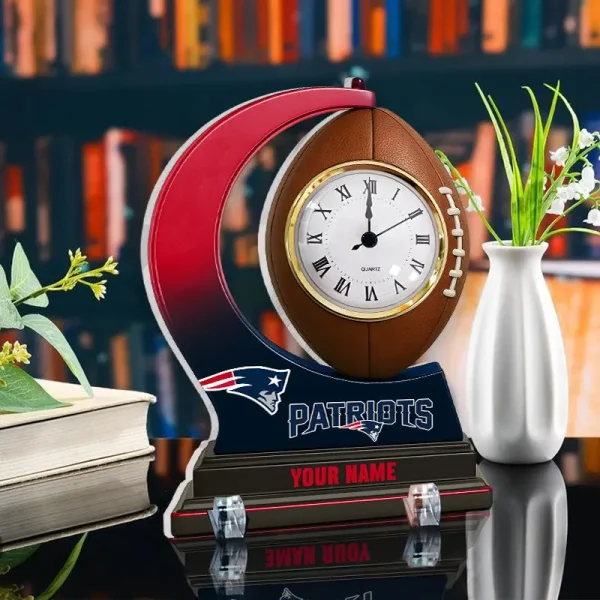 New England Patriots New Acrylic Clock Plaque For Home SPTACP043 - Image 2