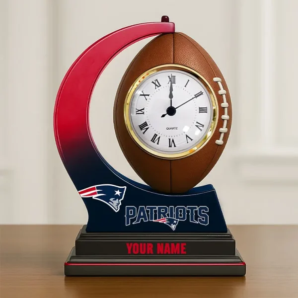 New England Patriots New Acrylic Clock Plaque For Home SPTACP043 - Image 3