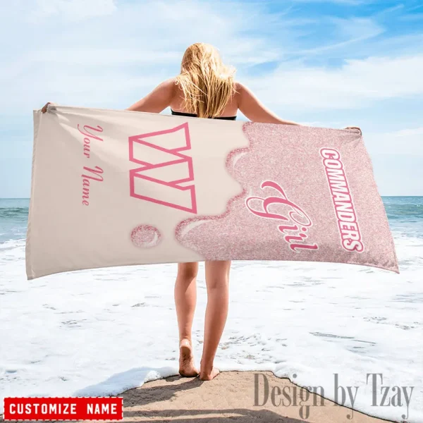 Washington Commanders NFL Beach Towels New 2025 AZBTOWEL525