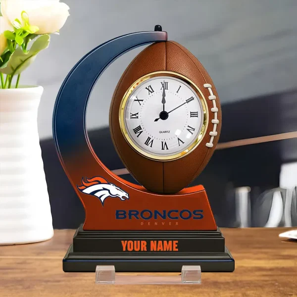 Denver Broncos New Acrylic Clock Plaque For Home SPTACP048