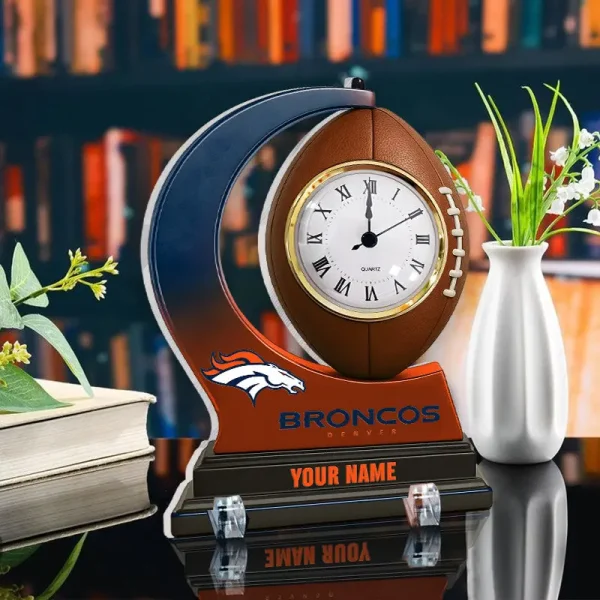Denver Broncos New Acrylic Clock Plaque For Home SPTACP048 - Image 2