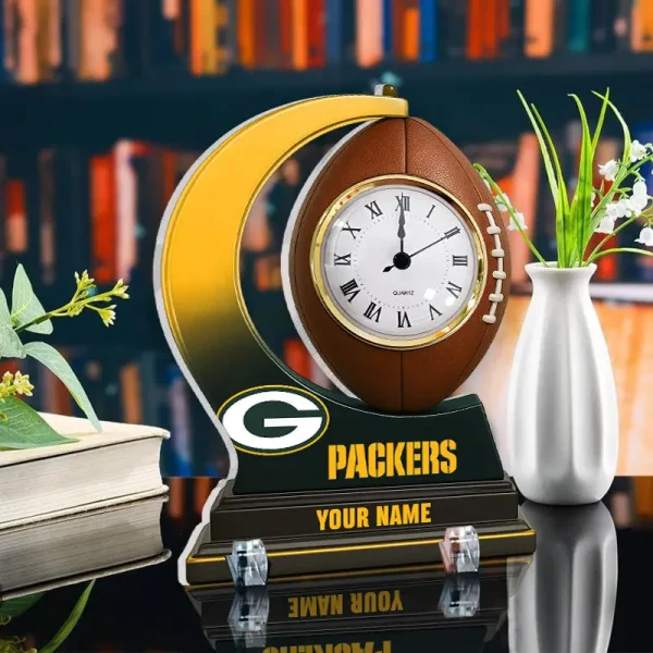 Green Bay Packers New Acrylic Clock Plaque For Home SPTACP049 - Image 2