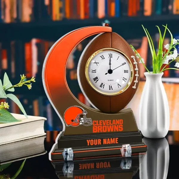 Cleveland Browns New Acrylic Clock Plaque For Home SPTACP050 - Image 2