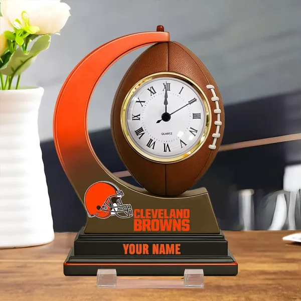 Cleveland Browns New Acrylic Clock Plaque For Home SPTACP050
