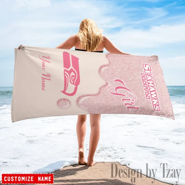 Seattle Seahawks NFL Beach Towels New 2025 AZBTOWEL528 - Image 3
