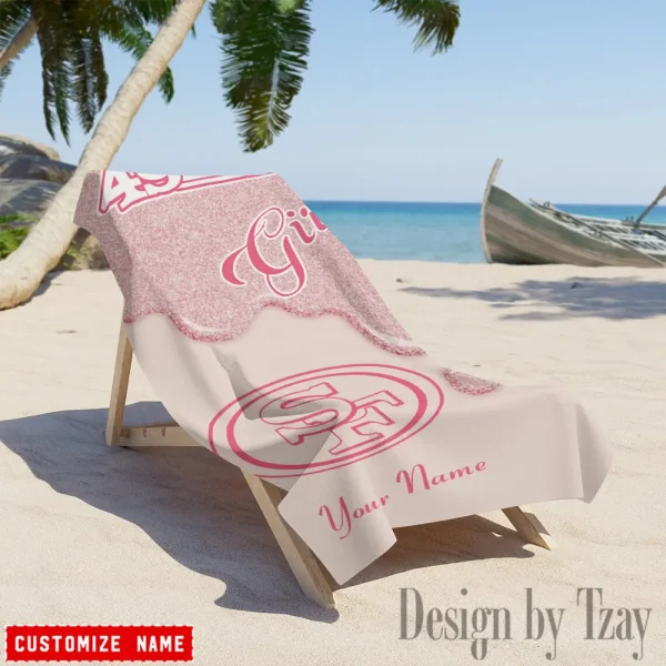 San Francisco 49ers NFL Beach Towels New 2025 AZBTOWEL529 - Image 2