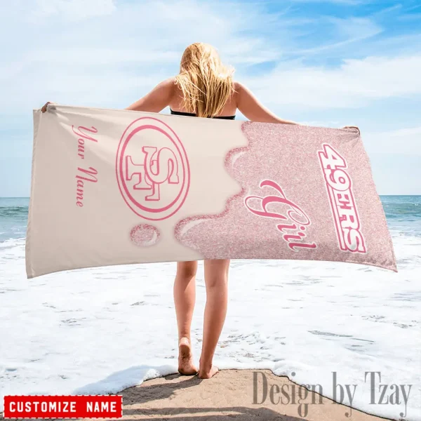 San Francisco 49ers NFL Beach Towels New 2025 AZBTOWEL529 - Image 3