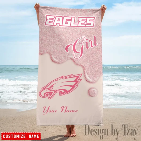 Philadelphia Eagles NFL Beach Towels New 2025 AZBTOWEL530 - Image 3