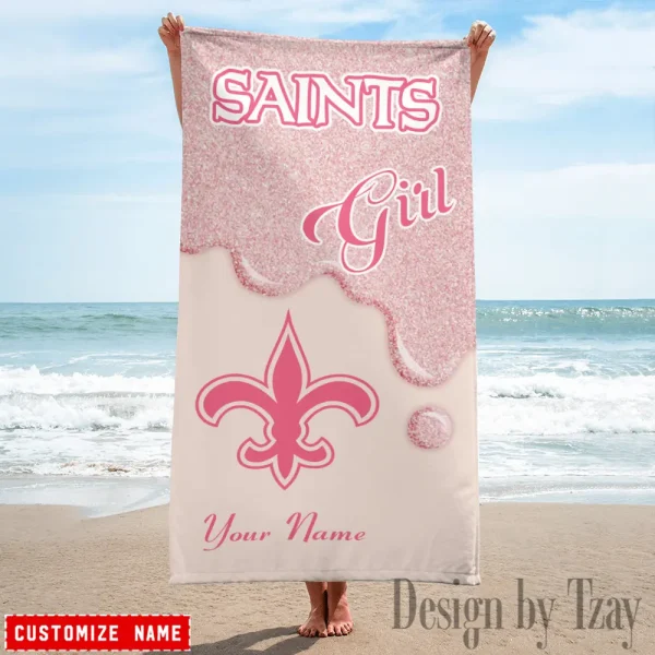 New Orleans Saints NFL Beach Towels New 2025 AZBTOWEL533