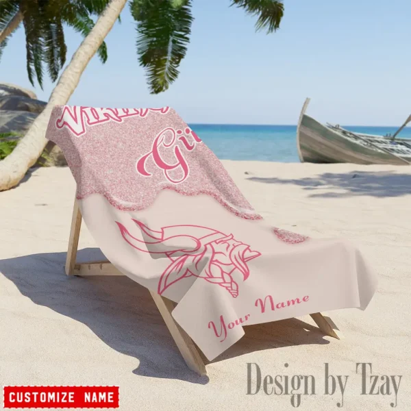 Minnesota Vikings NFL Beach Towels New 2025 AZBTOWEL535