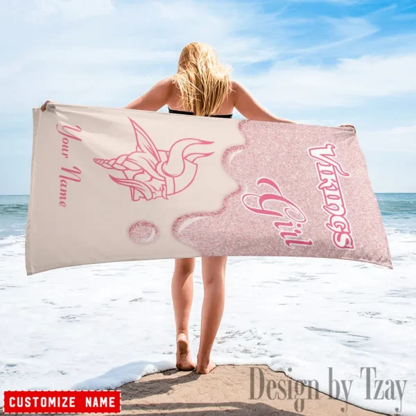 Minnesota Vikings NFL Beach Towels New 2025 AZBTOWEL535 - Image 2