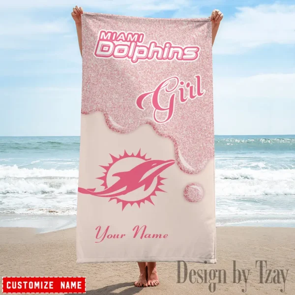 Miami Dolphins NFL Beach Towels New 2025 AZBTOWEL536