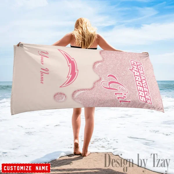 Los Angeles Chargers NFL Beach Towels New 2025 AZBTOWEL538