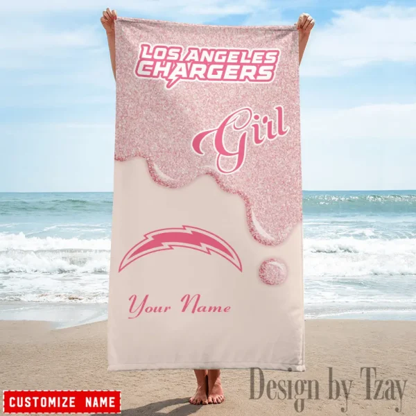 Los Angeles Chargers NFL Beach Towels New 2025 AZBTOWEL538 - Image 3