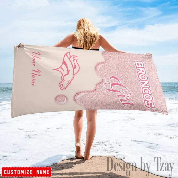 Denver Broncos NFL Beach Towels New 2025 AZBTOWEL546