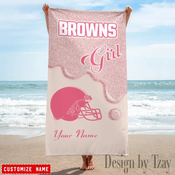 Cleveland Browns NFL Beach Towels New 2025 AZBTOWEL548 - Image 3