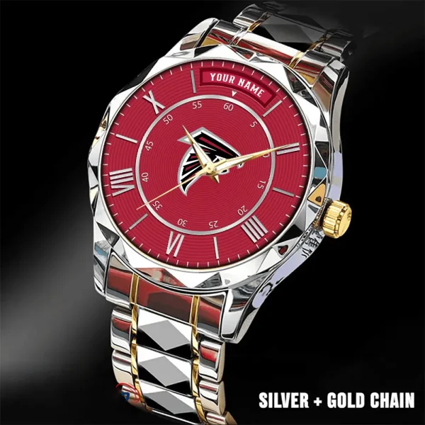 Atlanta Falcons Business Watch For Men Automatic Mechanical Stainless Steel Band 2025 SPTDMW707 - Image 5