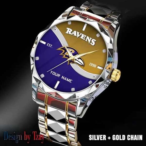 Baltimore Ravens Warterproof Sports Men Watches Top Brand Luxury Clock Style 2025 SPTDMW676 - Image 2