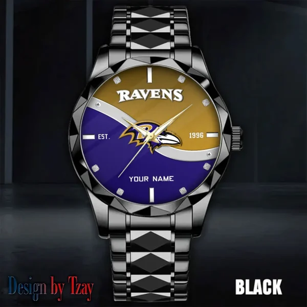 Baltimore Ravens Warterproof Sports Men Watches Top Brand Luxury Clock Style 2025 SPTDMW676 - Image 4