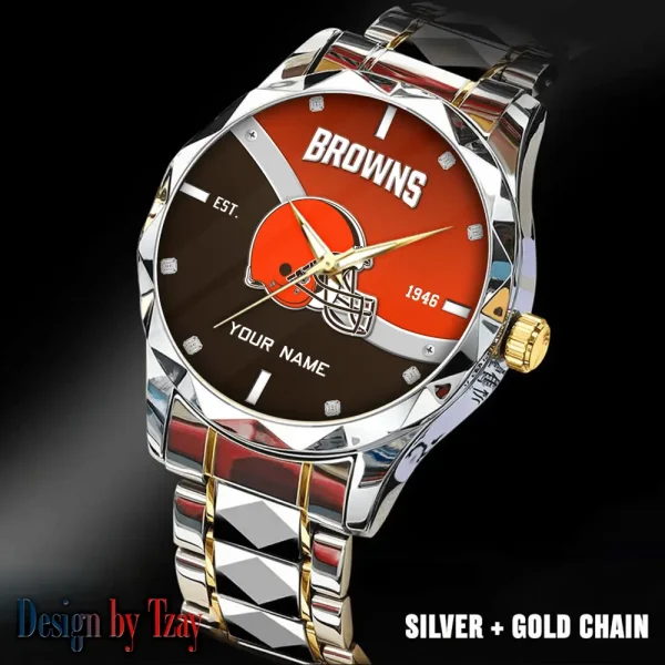 Cleveland Browns Warterproof Sports Men Watches Top Brand Luxury Clock Style 2025 SPTDMW681 - Image 3