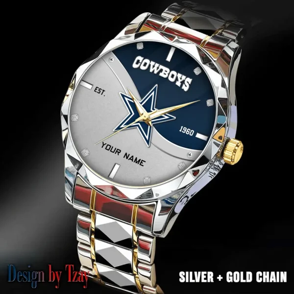 Dallas Cowboys Warterproof Sports Men Watches Top Brand Luxury Clock Style 2025 SPTDMW682 - Image 3