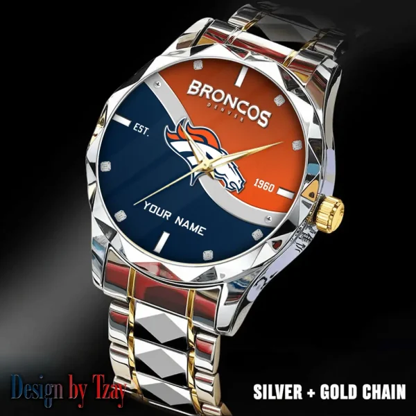 Denver Broncos Warterproof Sports Men Watches Top Brand Luxury Clock Style 2025 SPTDMW683 - Image 3