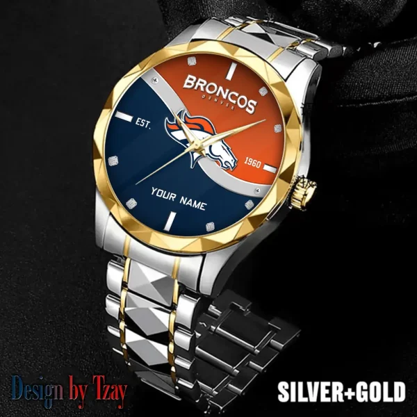 Denver Broncos Warterproof Sports Men Watches Top Brand Luxury Clock Style 2025 SPTDMW683