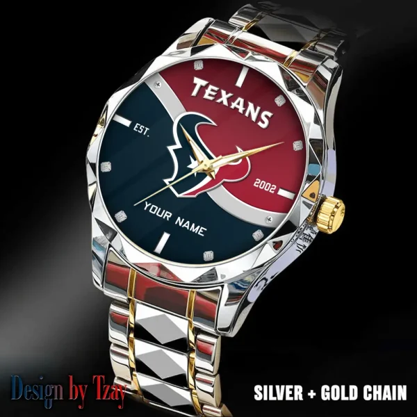 Houston Texans Warterproof Sports Men Watches Top Brand Luxury Clock Style 2025 SPTDMW686 - Image 3