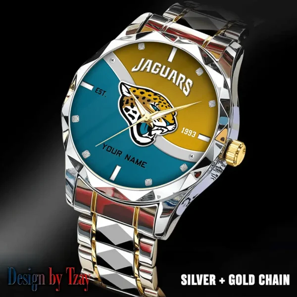 Jacksonville Jaguars Warterproof Sports Men Watches Top Brand Luxury Clock Style 2025 SPTDMW688 - Image 2