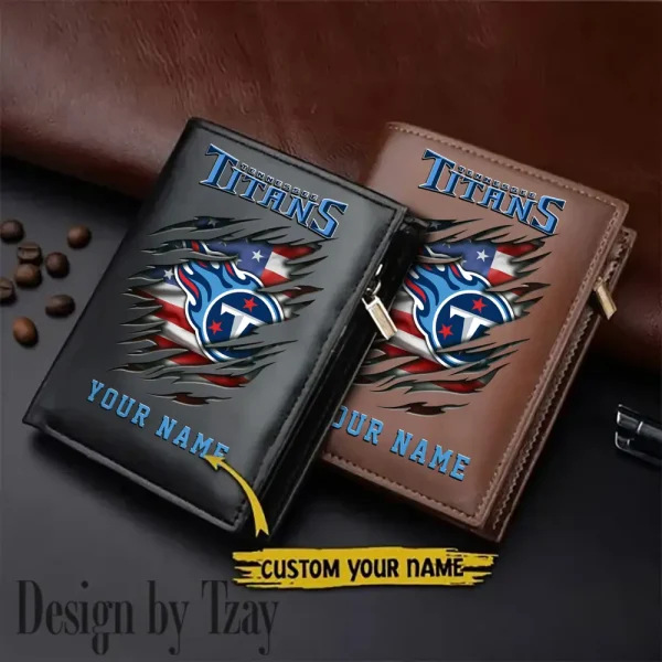 Tennessee Titans Leather Vertical Men Wallet Gifts For Fans SPTLVW881