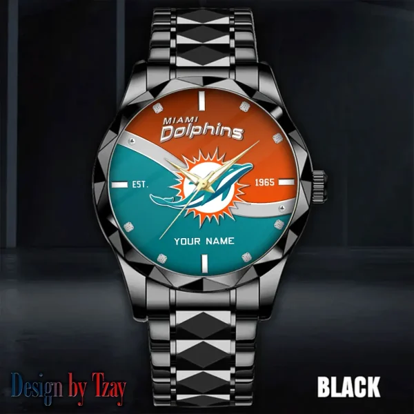 Miami Dolphins Warterproof Sports Men Watches Top Brand Luxury Clock Style 2025 SPTDMW693 - Image 4