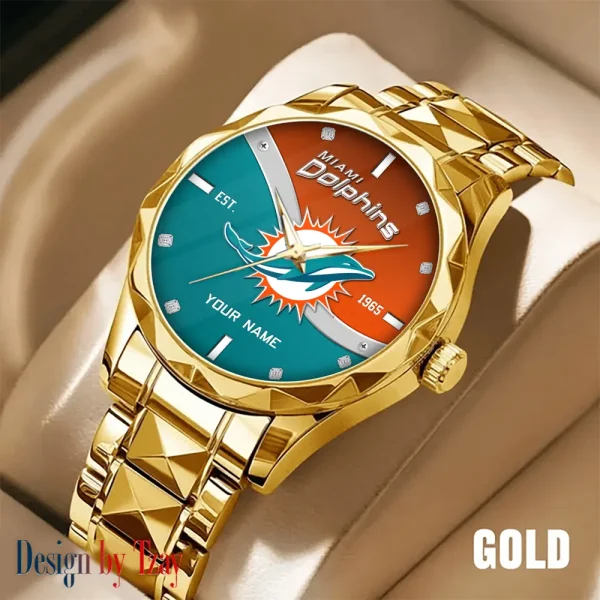 Miami Dolphins Warterproof Sports Men Watches Top Brand Luxury Clock Style 2025 SPTDMW693 - Image 5