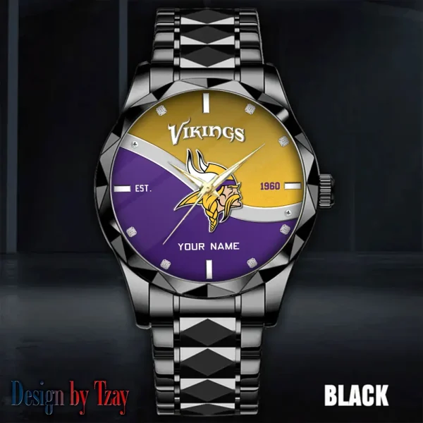 Minnesota Vikings Warterproof Sports Men Watches Top Brand Luxury Clock Style 2025 SPTDMW694 - Image 2