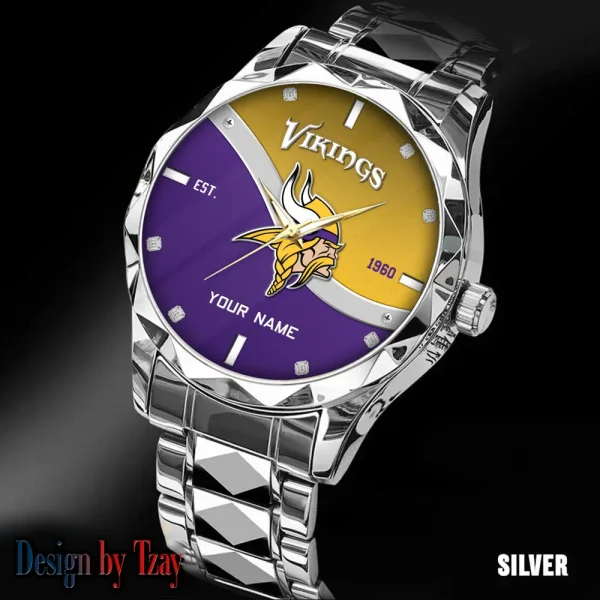 Minnesota Vikings Warterproof Sports Men Watches Top Brand Luxury Clock Style 2025 SPTDMW694 - Image 5